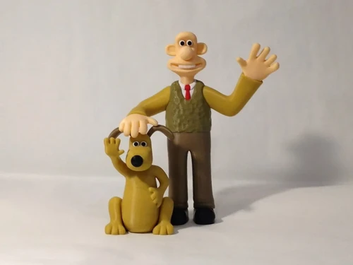 Wallace ve Gromit Figür Seti – Dekoratif Karakter Biblo