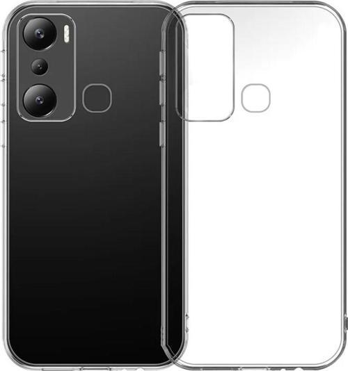 Infinix Hot 20i Kılıf Kamera Korumalı Silikon Şeffaf Kapak