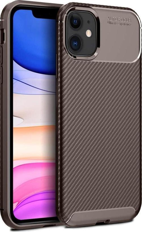 iPhone 12 Mini Kılıf Focus Carbon Desen Silikon Arka Kapak