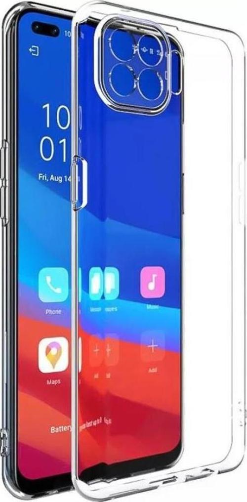 Oppo Reno4 Lite Kılıf Kamera Korumalı Silikon Şeffaf Arka Kapak