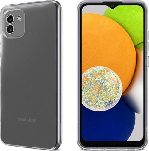 Samsung Galaxy A03 Kılıf Kamera Korumalı Silikon Şeffaf Arka Kapak