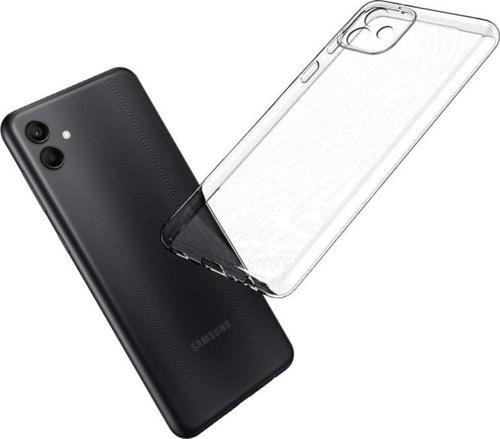 Samsung Galaxy A04 Kılıf Kamera Korumalı Silikon Şeffaf Arka Kapak