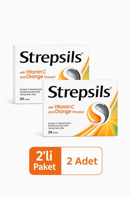 C Vitaminli Portakal Aromalı 24 Pastil- 2 KUTU