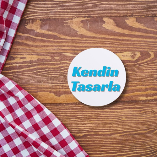 Kişiye Özel Tasarım Bardak Altlığı - Kendin Tasarla Fotoğraflı, Logolu ve İsimli Yuvarlak İçecek Altlığı