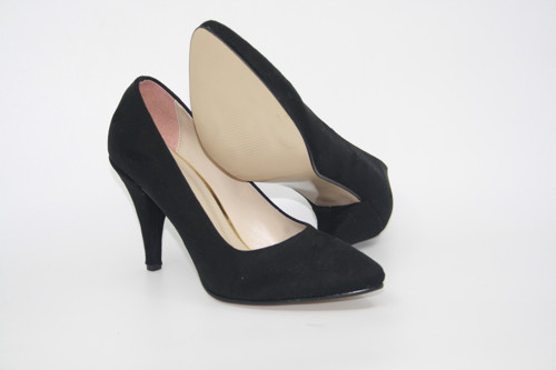 Kadın Siyah Süet Stiletto