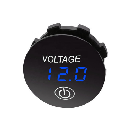 Voltmetre Soketi 12/24V Mavi
