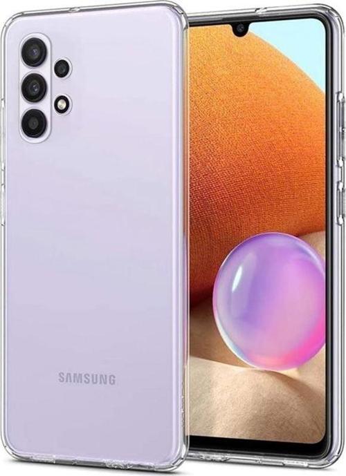 Samsung Galaxy A32 4G A325 Kılıf Kamera Korumalı Silikon Şeffaf Arka Kapak