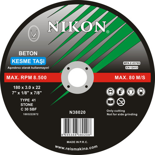 BETON FLEX KESME TAŞI 230x3.0x22 mm NIK52065