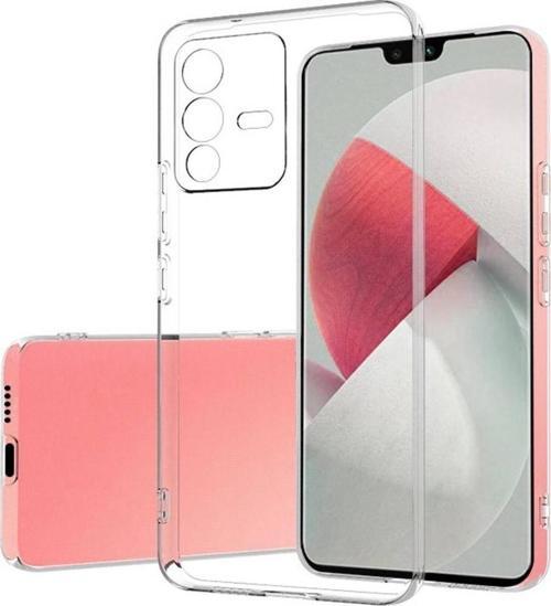 Vivo V23 5G Kılıf Kamera Korumalı Silikon Şeffaf Arka Kapak