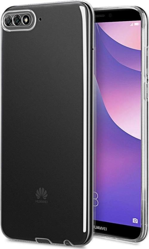 Huawei Y6 2018 Kılıf FitCase Toz Koruma Tıpalı Şeffaf Arka Kapak