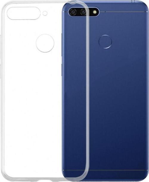 Huawei Y6 2018 Kılıf Soft Silikon Şeffaf Arka Kapak