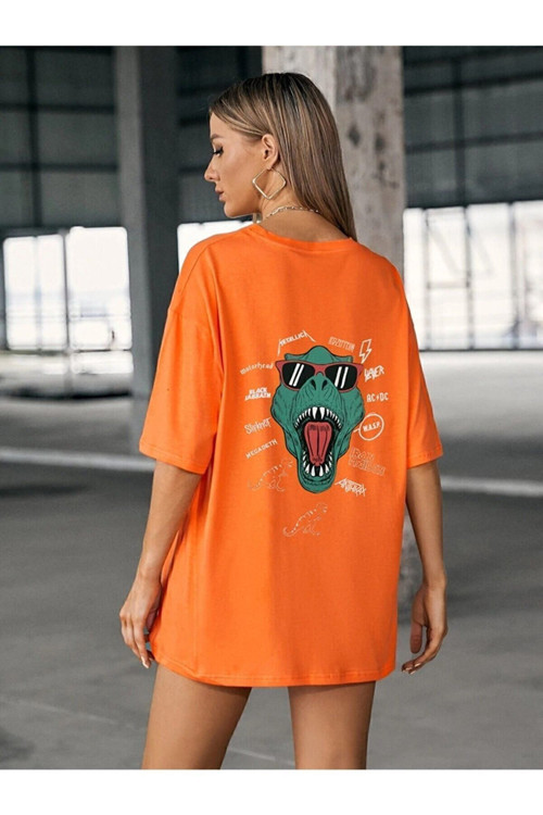 Sırt Baskılı Tasarım T-Shirt