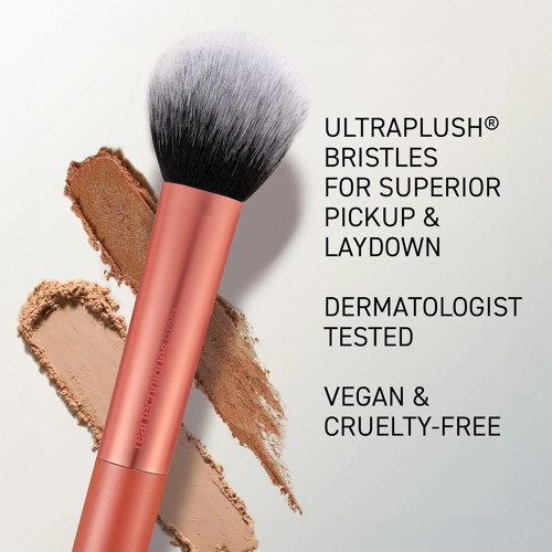 Ultra Peluş Pudra Makyaj Fırçası, Pudra, Bronzlaştırıcı ve Allık, Şeffaf, Yapılabilir Kapsama Alanı, Büy