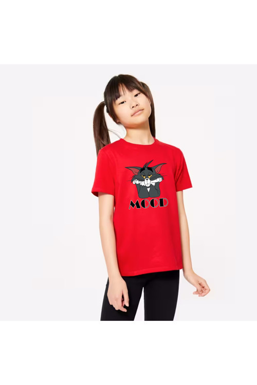 Çocuk Mood Baskılı Pamuklu Tshirt