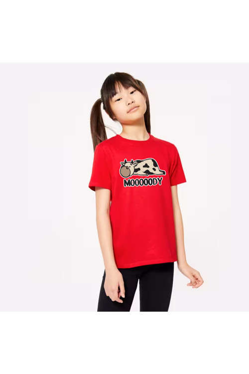 Çocuk Moody Baskılı Pamuklu Tshirt