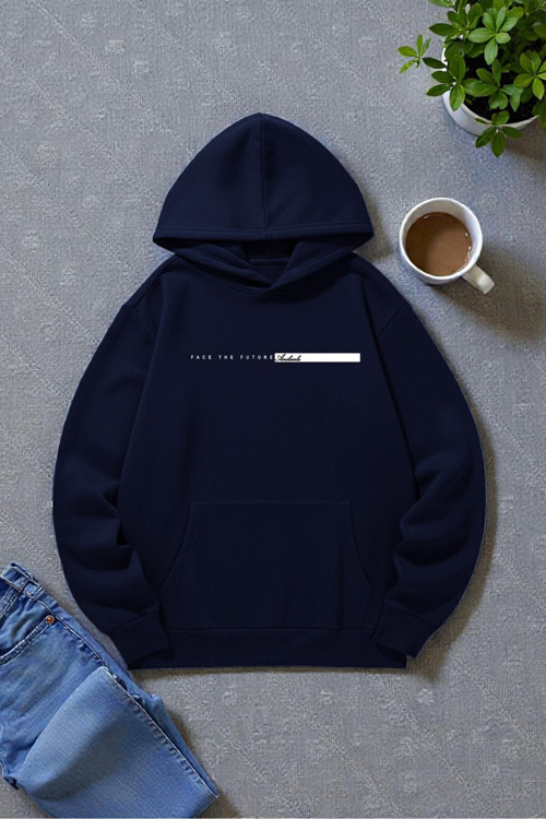 Unisex Future Baskılı Oversize Sweatshirt