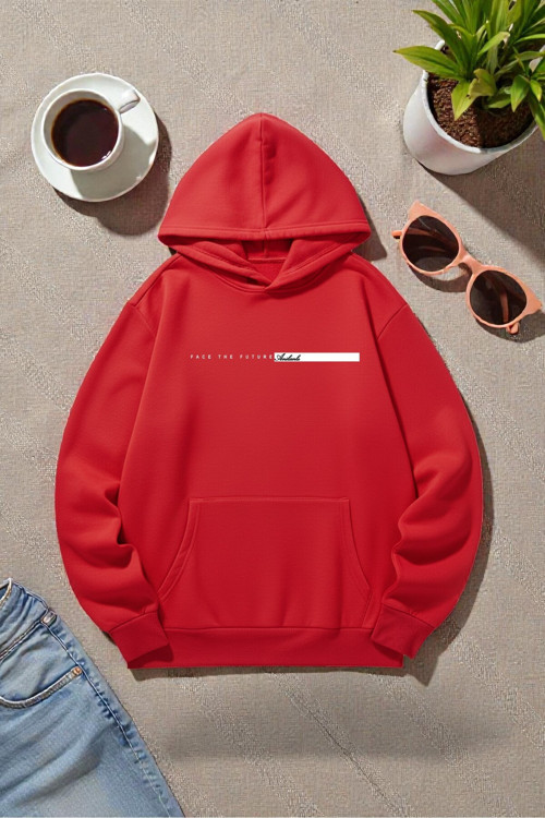 Unisex Future Baskılı Oversize Sweatshirt