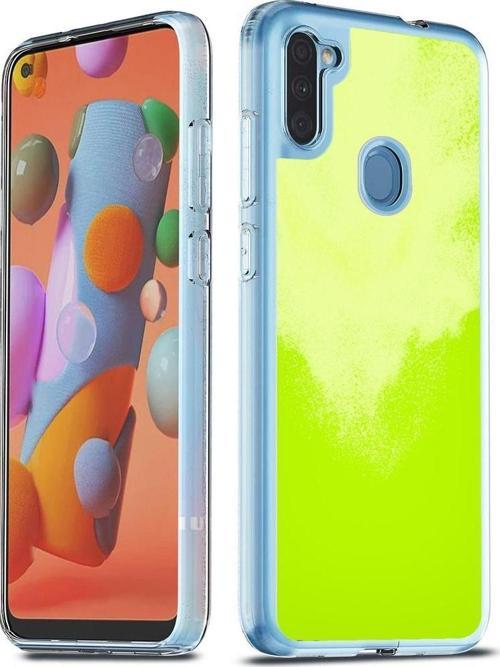 Samsung Galaxy A11 (A115) Kılıf Neon Likit Silikon Arka Kapak