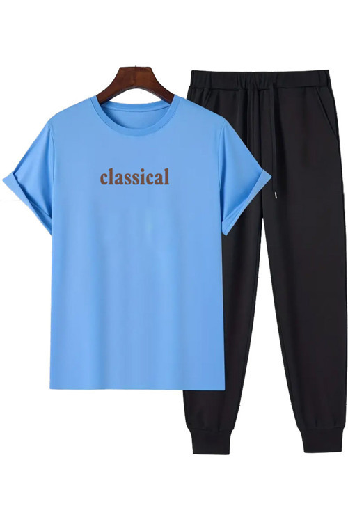 Unisex 2'Li Classical Baskılı Eşofman Takımı