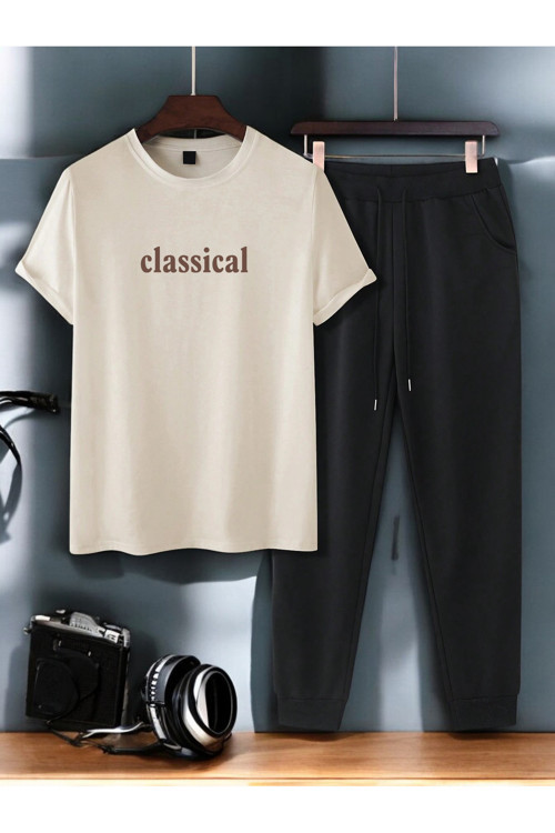 Unisex 2'Li Classical Baskılı Eşofman Takımı