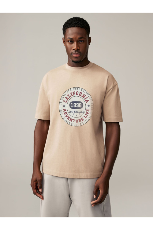 Unisex Callogo Baskılı Oversize Tshirt