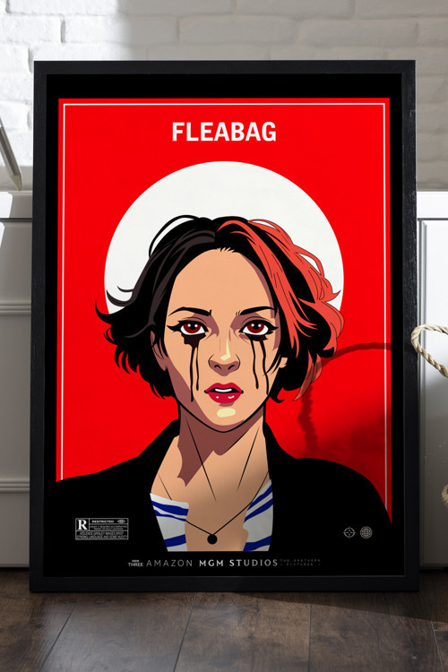 Fleabag Siyah Ahşap Çerçeveli Poster, Film Duvar Tablosu