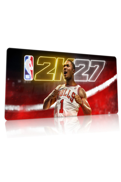 NBA 2K27 Gaming Oyuncu 90x40 cm Mousepad Dikişli Kaymaz Taban XL