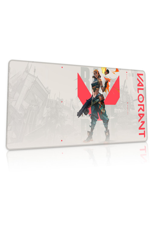 Valorant Raze Gaming Oyuncu 90x40 cm Mousepad Dikişli Kaymaz Taban XL