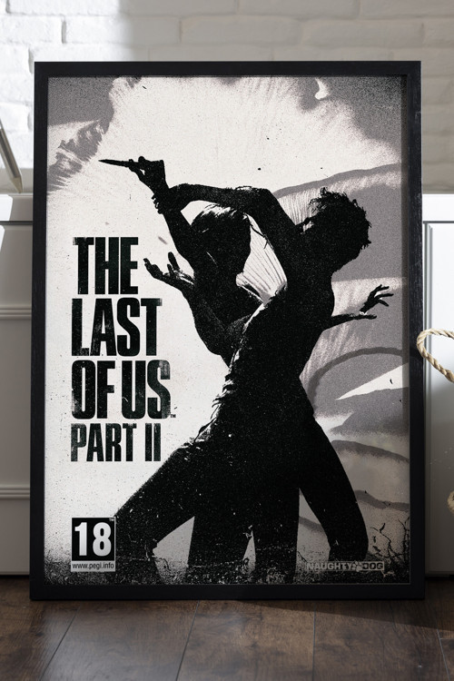 The Last Of Us Siyah Ahşap Çerçeveli Poster, Dekoratif Oyun Duvar Tablosu