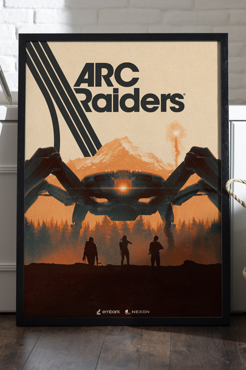 Arc Raiders Siyah Ahşap Çerçeveli Poster, Dekoratif Oyun Duvar Tablosu