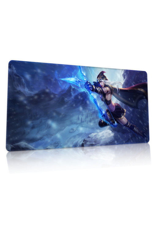 League of Legends Ashe Gaming Oyuncu 90x40 cm Mousepad Kaymaz Taban XL