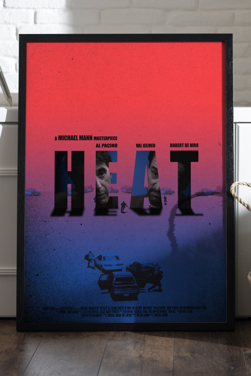 Heat Siyah Ahşap Çerçeveli Poster, Dekoratif Film Duvar Tablosu