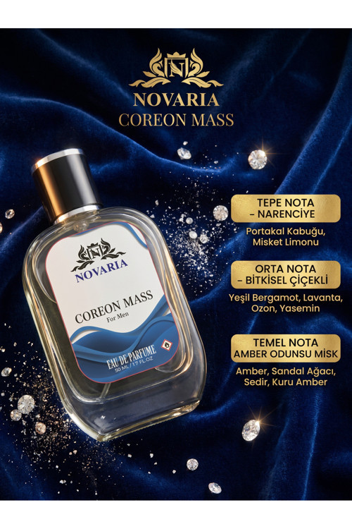 Coreon Mass EDP 50 ml Ferah Narenciye & Aromatik Notalı Erkek Parfümü