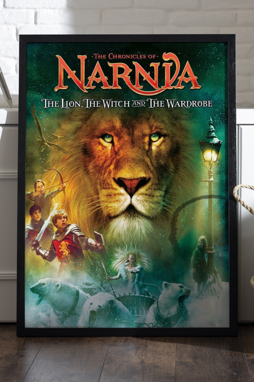 Narnia Siyah Ahşap Çerçeveli Poster, Dekoratif Film Duvar Tablosu