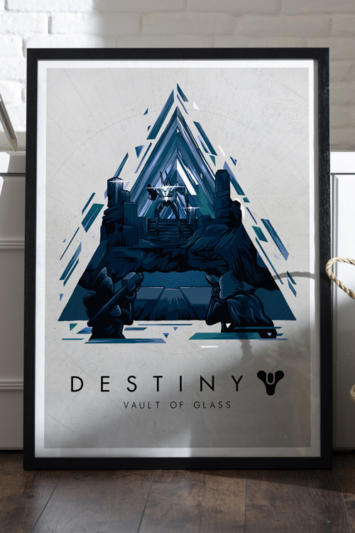 Destiny Siyah Ahşap Çerçeveli Poster, Dekoratif Oyun Duvar Tablosu