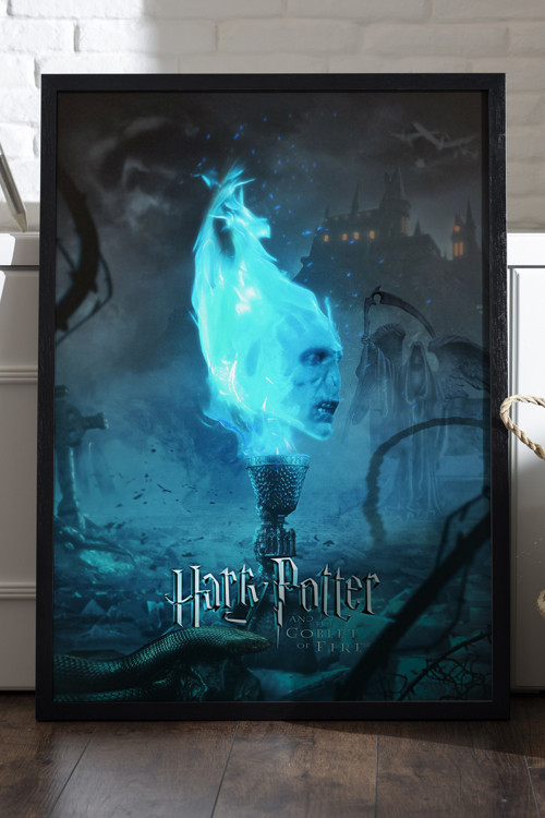 Harry Potter Siyah Ahşap Çerçeveli Poster, Film Duvar Tablosu