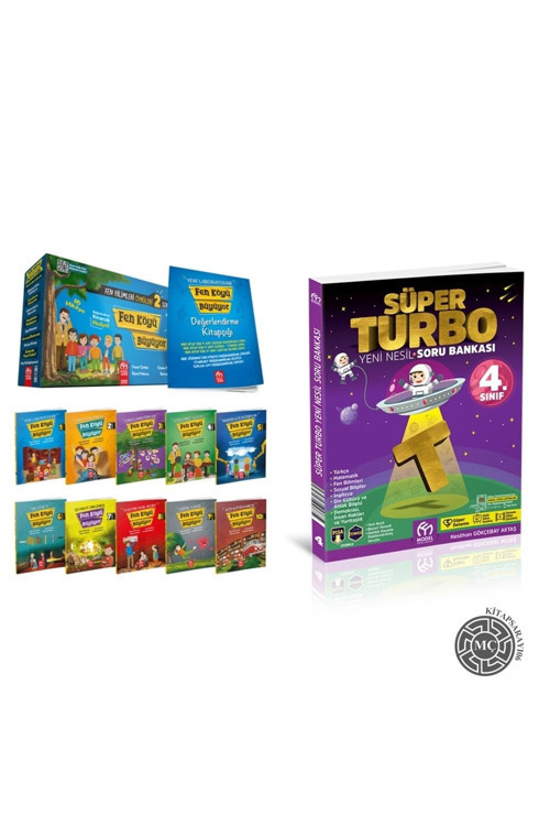 4.Sınıf Yeni Hikaye Fen Köyü Büyüyor 2 (10 Kitap) + Süper Turbo Soru Bankası