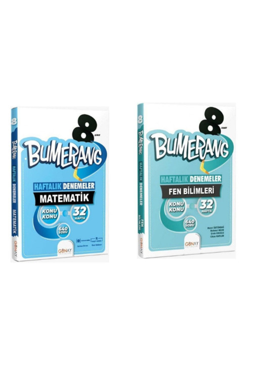 Günay Bumerang 8.Sınıf Lgs Matematik Ve Fen 32 Haftalık Deneme