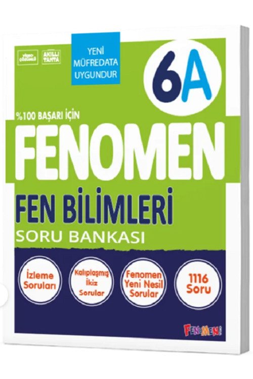 6.Sınıf Fenomen 6A Fen Bilimleri Soru Bankası / Yeni Müfredata Uygundur - Kalplaşmış İkiz Sorular