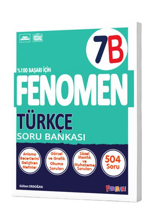 7. Sınıf Fenomen Türkçe B Soru Bankası Fenomen Yayınları
