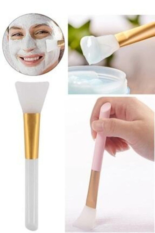 Beyaz Silikon Maske Sürme Fırçası