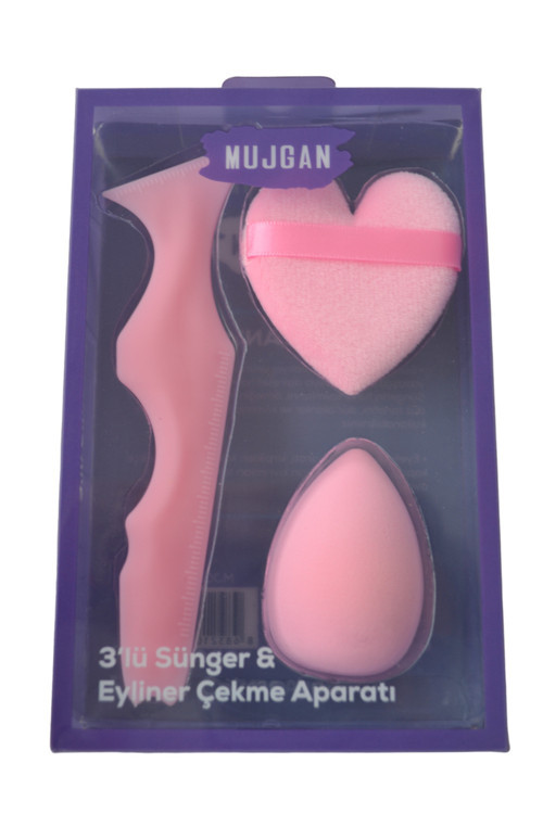 Makyaj süngeri eyeliner Aparatı 3 l ü set