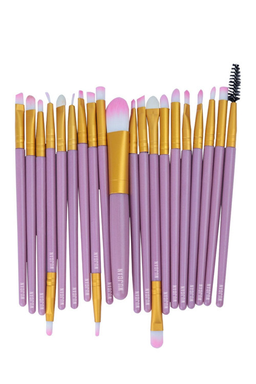 20li Makyaj Fırça Seti Pembe
