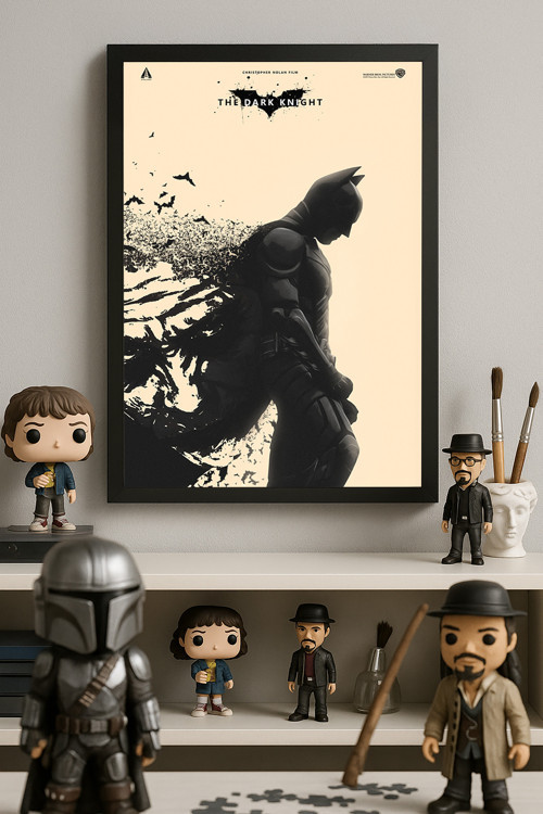 Batman Siyah Ahşap Çerçeveli Poster, Film Duvar Tablosu