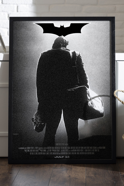 Batman Joker Siyah Ahşap Çerçeveli Poster, Dekoratif Film Duvar Tablosu