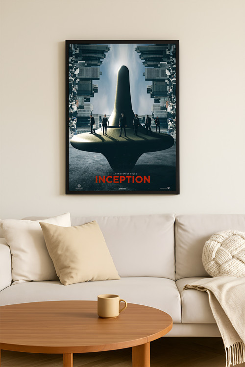 Inception Siyah Ahşap Çerçeveli Poster, Film Duvar Tablosu