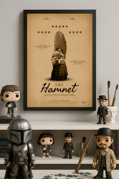 Hamnet Siyah Ahşap Çerçeveli Poster, Hamlet Film Duvar Tablosu