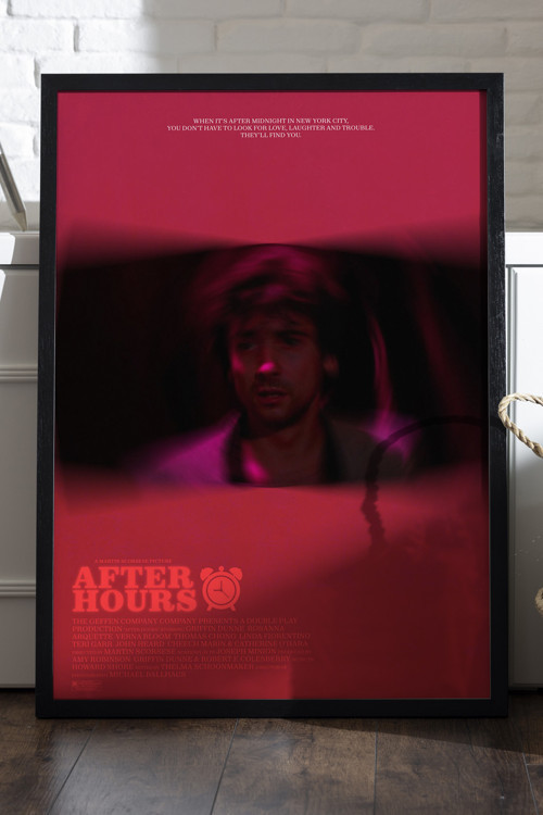 After Hours Siyah Ahşap Çerçeveli Poster, Dekoratif Film Duvar Tablosu