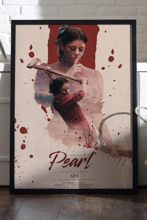 Pearl Siyah Ahşap Çerçeveli Poster, Dekoratif Film Duvar Tablosu