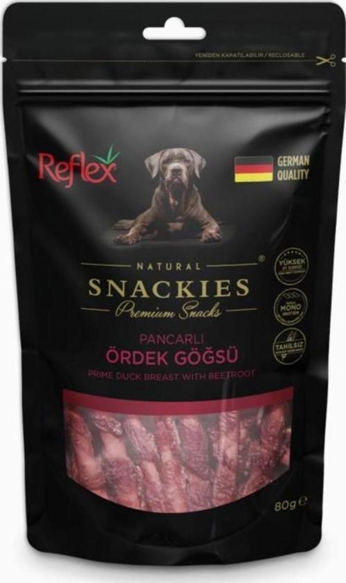Snackies Pancarlı Ördek Göğüs Kurutulmuş Et Köpek Ödülü 80gr